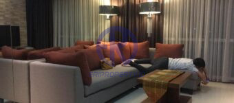living room ruang keluarga Jual Kemang Village 3 BR Empire